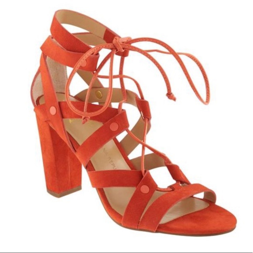 Banana Republic Red Gladiator style sandals/heels size 7.5